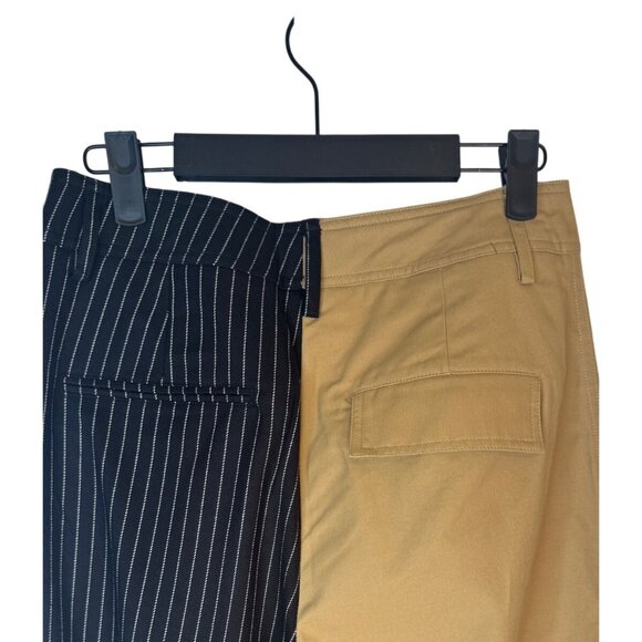 2/$30 NWT Choosy Size 4 Womens Two-Tone High Rise Cargo & Pinstripe Pants - Picture 10 of 16